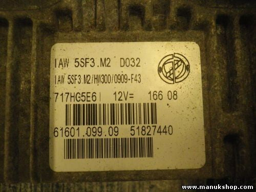 Centralita del motor Fiat Grande Punto 199 51827440 6160109909 IAW5SF3M2