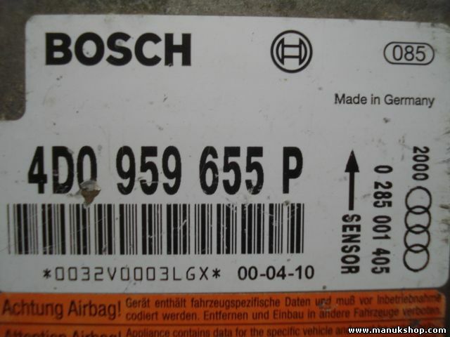  Airbag Centralita  Audi A6 S6 RS6 4B V8 4D0959655P BOSCH 0 285 001 405