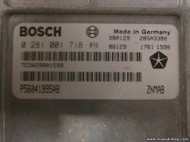 Centralita Jeep Cherokee 2.2DI P56041995AB BOSCH 0 281 001 718 0281001718
