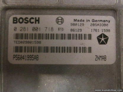 Centralita Jeep Cherokee 2.2DI P56041995AB BOSCH 0 281 001 718 0281001718