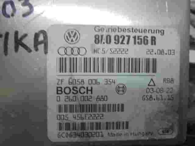 Controller di trasmissione Audi A4 A6 GS8.61.15 8E0927156R 0260002880 ZF60580...