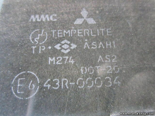 Cristal delantero izquierdo Mitsubishi  Pajero Montero 43R00034 M274AS2DOT20 E6