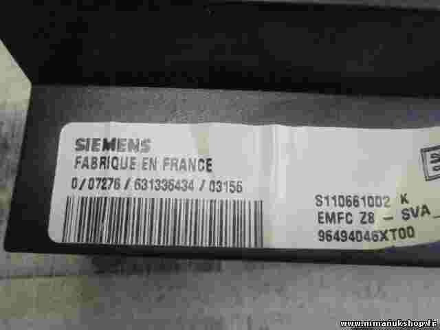 Pantalla del salpicadero Peugeot 607 96494046 96494046XT00 SIEMENS S110661002K