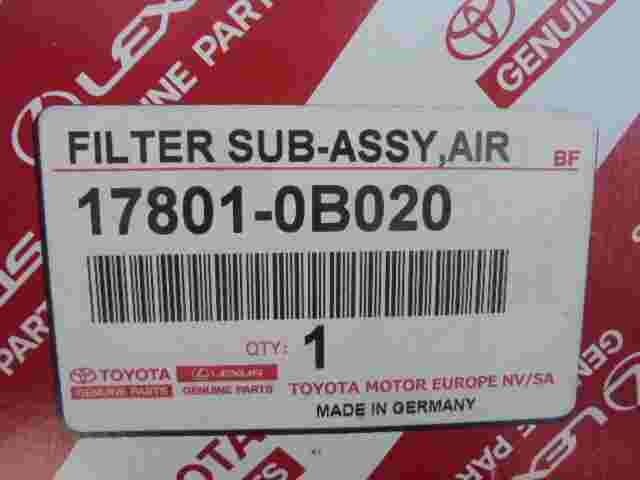 Filtro de aire  Toyota Carina E Avensis 178010B020 17801-0B020 17801 0B020