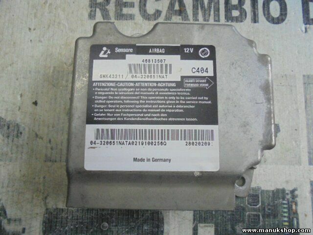 Airbag Centralita Fiat Multipla 46813507 5WK43211 04320651NAT 04-320651NAT C404