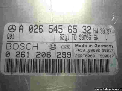Centralita Mercedes-Benz W210 1995-2003 A0265456532 Q01 BOSCH 0261206299