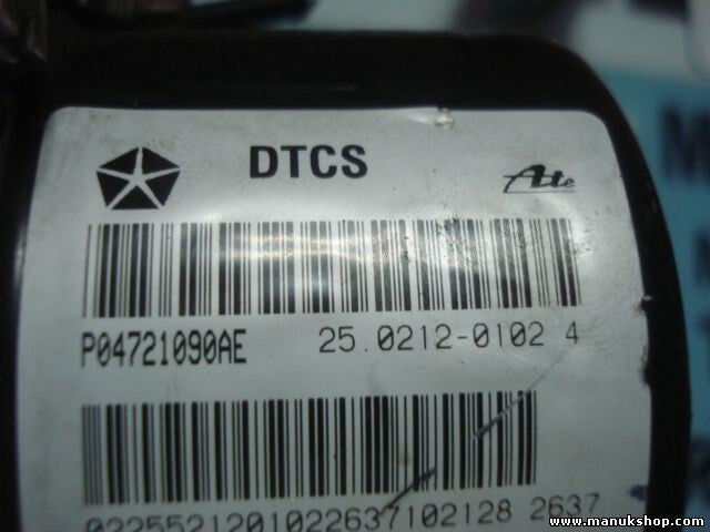 Unidad hidráulica del ABS Chrysler Voyager IV P04721090AE 04721090AE 25021201024