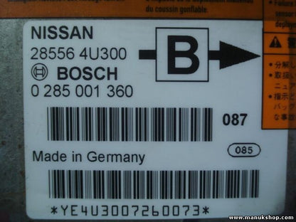 Sensor de impacto de airbag Nissan Almera Tino 285564U300 0285001360