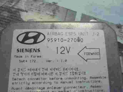 Airbag Centralita Hyundai Tiburon J-2  9591027000 SIEMENS 5WK4172 VER 1.0