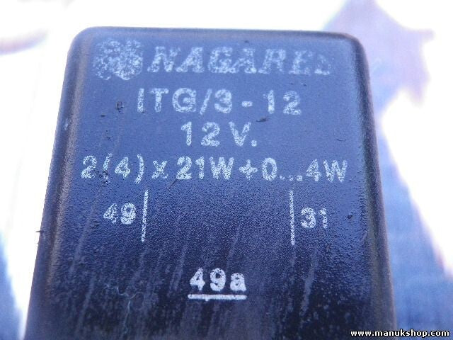 Relé NAGARES ITG/3-12 12V ITG312 12V 2(4)x21W+0...4W