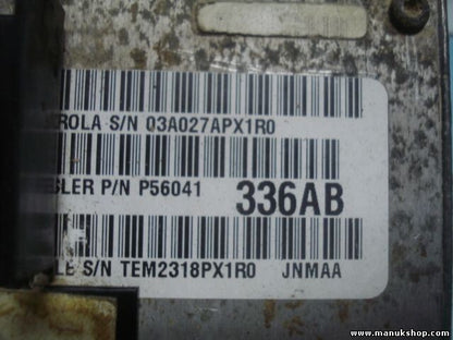 Módulo de control del tren motriz Jeep Cherokee 2.5TD P56041336AB 03A027APX1R0