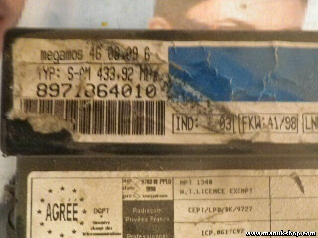 Control de la unidad de alarma inmovilizador módulo Opel Frontera 8971864010 