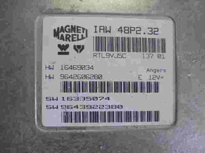 Centralita del motor Citroen IAW48P232 SW9644903980 9642606280 9642606280