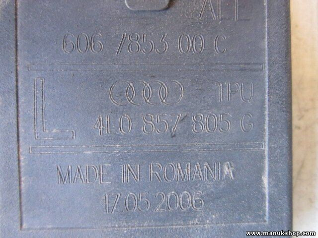 Cinturón de seguridad delantero izquierdo Audi Q7 4L 4L0857805G 4L0 857 805 G