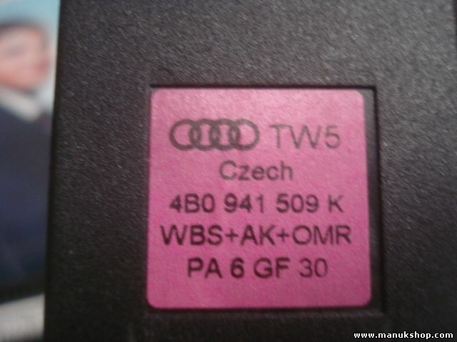 Interruptor de emergencia  Audi A6 4B C5 WBS+AK+OMR 4B0941509K 4BO94109K