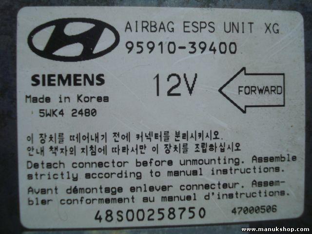 Airbag Centralita Hyundai XG300 ESPS UNIT XG 9591039400 SIEMENS 5WK42400