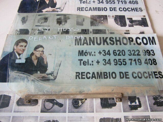 Cristal de la puerta delantera derecha SsangYong Musso 43R00107 DOT312AS2M341 