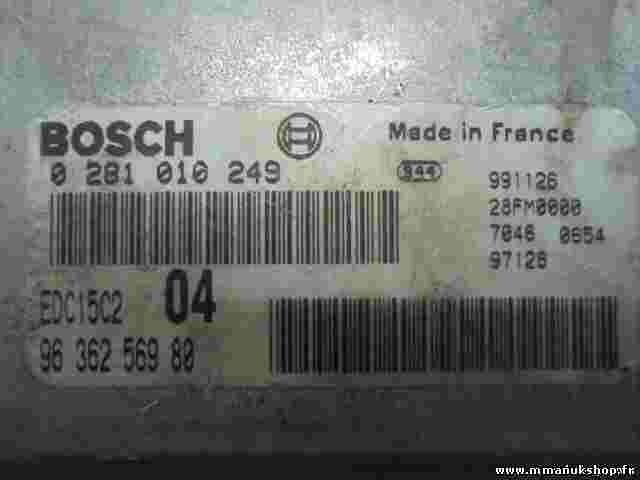 Centralina Citroen Xsara 2.0 9636256980 EDC15C204 28FM00 BOSCH 02810249