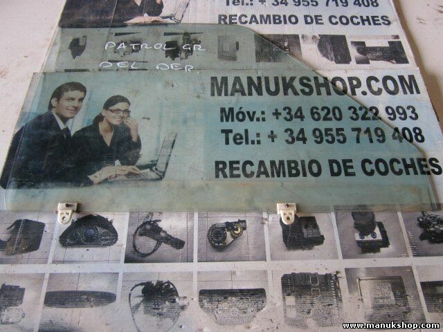 Vetro porta anteriore destra Nissan Patrol K/W260 43R001111 E2 82x53