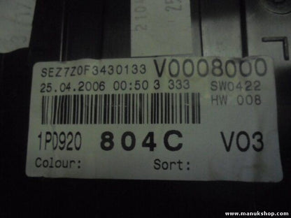 Cuadro de instrumentos Seat Leon II 1P0920804C VDO 110080279018 V0008000