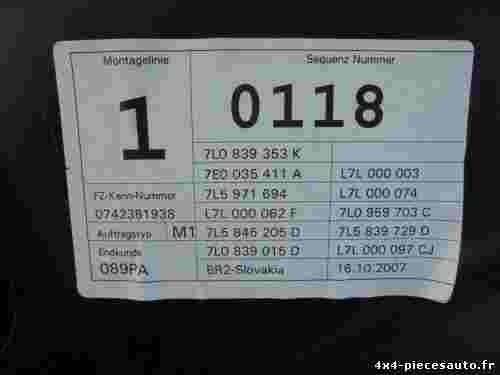 Puerta trasera Izquierda Porsche Cayenne 7L0839461D 7LO839461D 7L0839353K