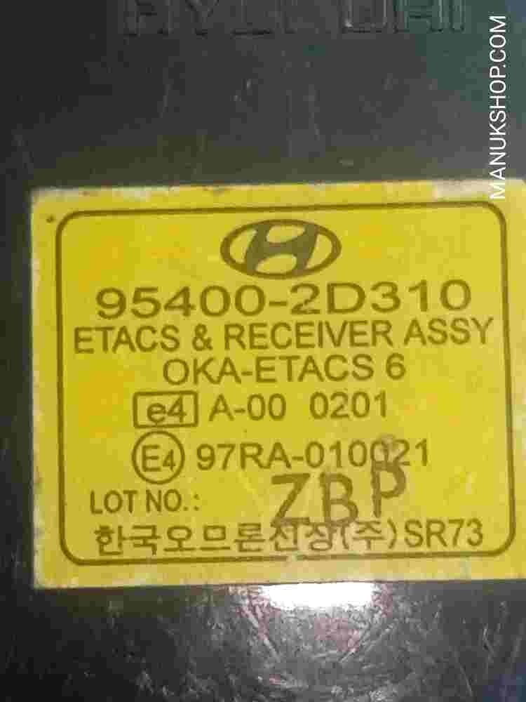 Controlador Confort Kia Elantra Hyundai 954002D310 95400-2D310 97RA010021