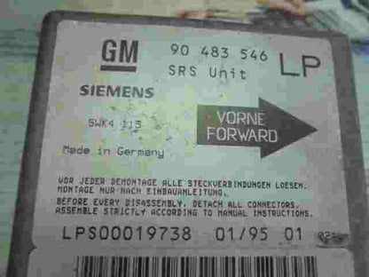 Sensor de impacto de airbag  Opel Tigra A 90483546 GM 90 483 546 LP 90483546LP