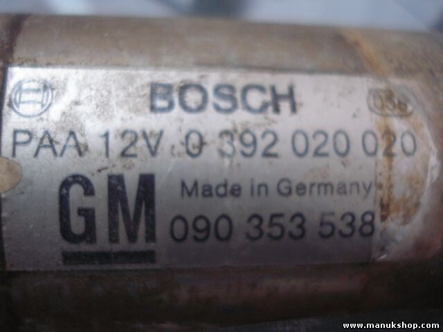 Bomba de agua adicional Opel BOSCH 0392020020 GM 090353538 090 353 538