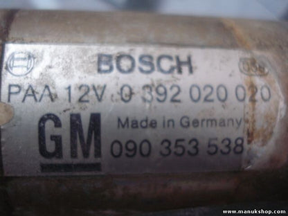 Bomba de agua adicional Opel BOSCH 0392020020 GM 090353538 090 353 538