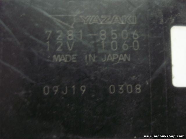 Relé integración Suzuki Grand Vitara 7281 8506 72818506 09J19 0308 09J190308