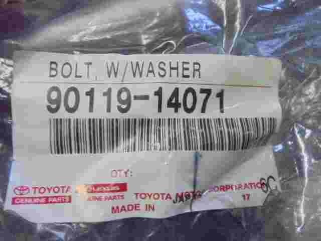 Bolt W/ Washer  Toyota Land Cruiser 4Runner 9011914071 90119-14071
