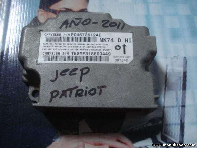 Sensor de impacto de airbag Jeep PATRIOT MK74 D HI P04672612AE 04672612AE 39754C