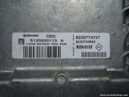 Centralita Renault Twingo 1.2 SIM32 S120200113A 82007747 8200700695