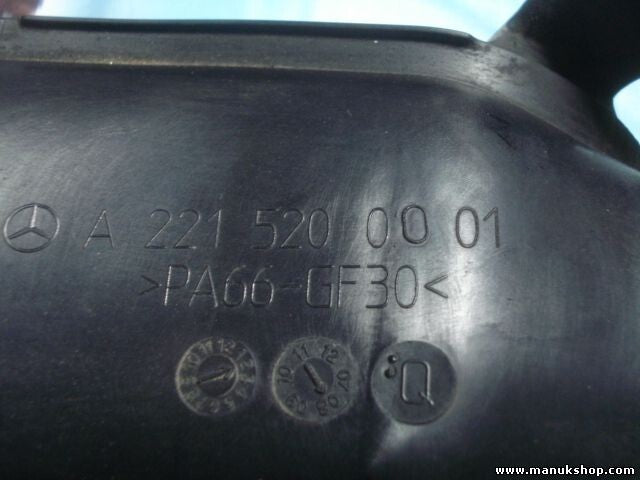 línea de aire de carga Mercedes-Benz S-Klasse 320 A2215200001 A 221 520 00 01