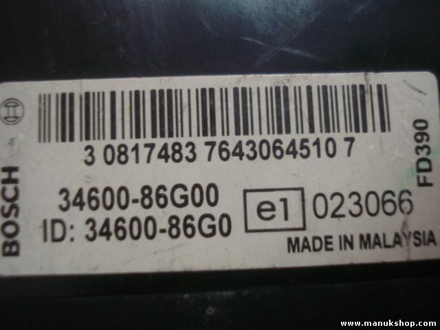 Schermo cruscotto Suzuki IGNIS II BOSCH FD390 3460086G00 3460086G0
