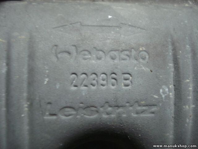 De escape del silenciador Calentador Audi Webasto 22396B