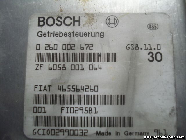 Transmisión controlador Fiat ZF6058001064 00465564260 465564260 BOSCH 0260002672