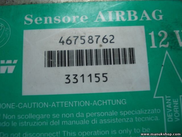 Sensor de impacto de airbag Fiat Punto 12V 1993-2005 TRW 46758762 331155