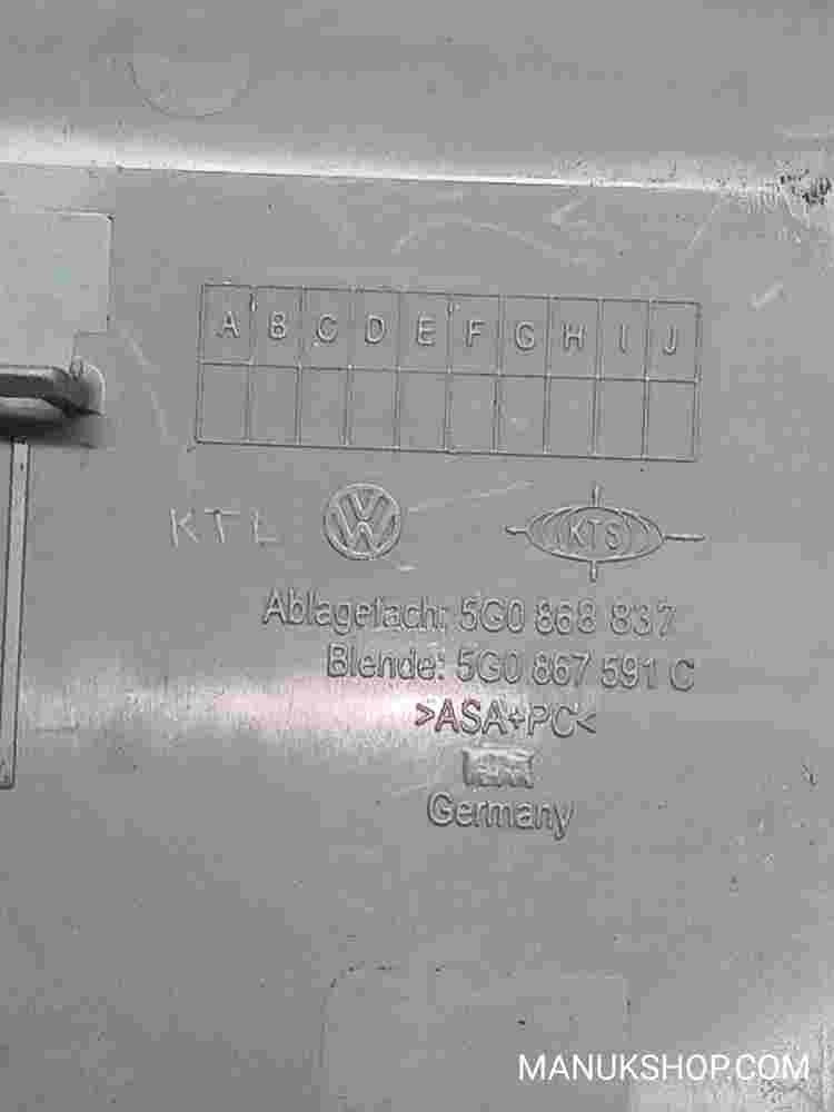 Luz Lectura Interior Golf VII 2016 5G0868837 5G0 868 837 5G0867591C 5G0868837Y20