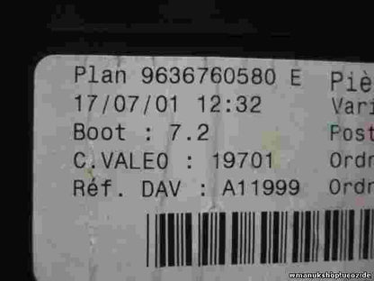 Caja de fusibles Peugeot 307 9644098280 9636760580E 9636760580 E VALEO 19701