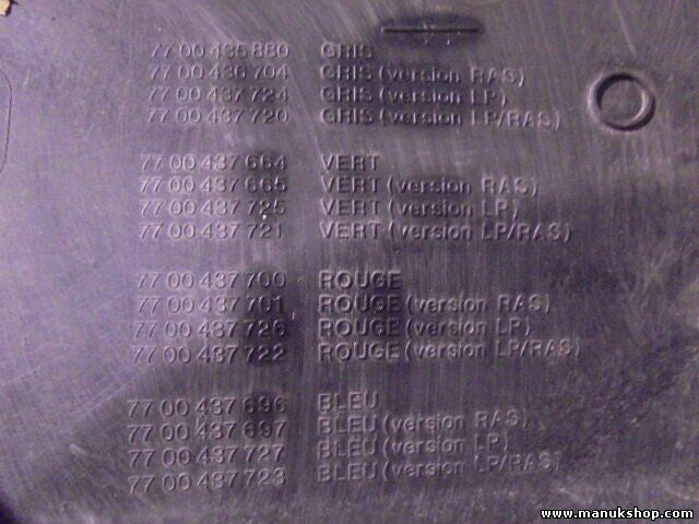 Parachoques Renault Scenic 7700435881 7700435880 77 00 435 881 77 00 435 880