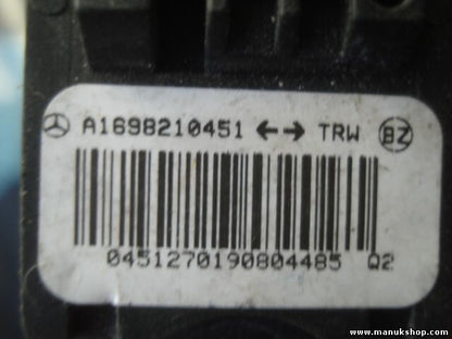 Sensor de impacto de airbag Mercedes-Benz W169 A-B Klasse W245 A1698210451