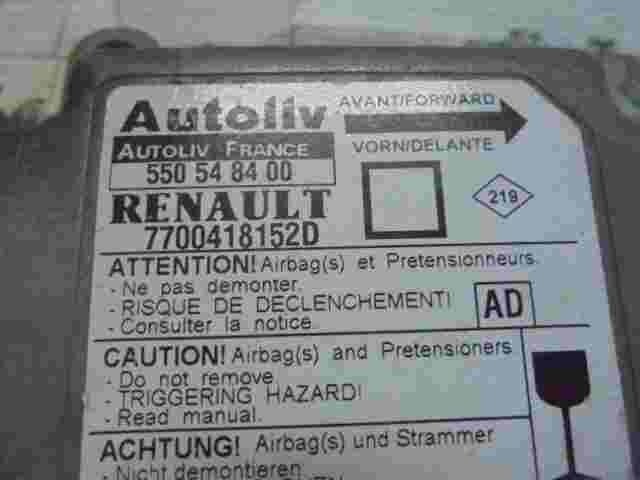 Sensor de impacto de airbag  Renault Megane (AD) 7700418152D 550548400
