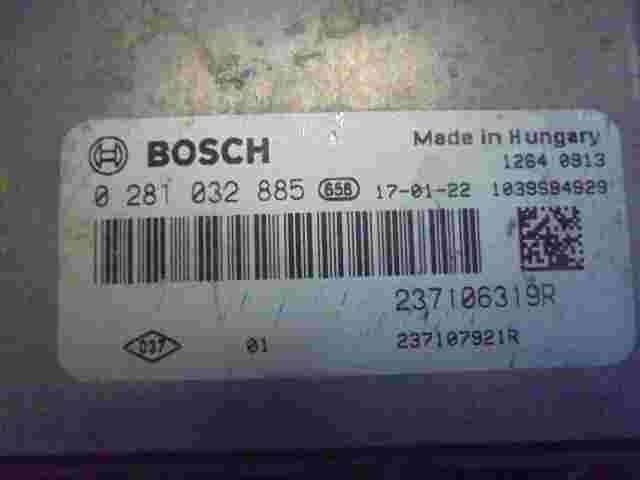 Centralita Renault Clio Kangoo II 237106319R 237107921R BOSCH 0281032885