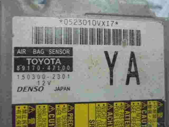 Airbag Centralita Toyota Prius (YA) 8917047100 89170-47100 DENSO 1503002301