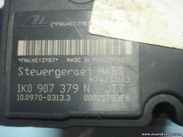 Unidad hidráulica del ABS Skoda 1K0907379N 1K0614117F MABS 1KO907379N 1KO614117F