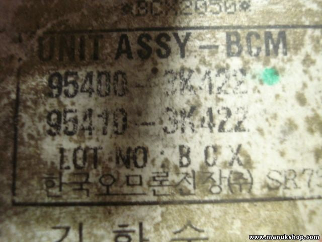 Módulo de control de la carrocería Hyundai Sonata 954003K422 95400-3K422 A000228