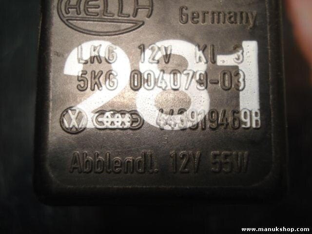Faro de control del relé Audi 443919469B 443 919 469 B 5KG 004 079-03 5KG0040790