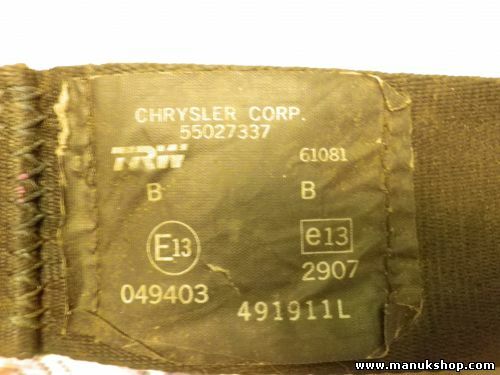 Chiusura cintura di sicurezza posteriore destra Jeep Grand Cherokee 55027337 ...