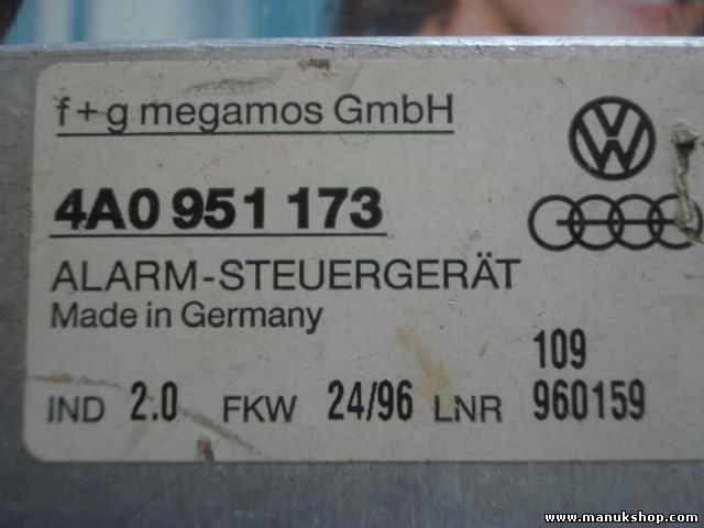 Controller di allarme VW Audi A6 C4 A8 4A0 951 173 4A0951173 4AO951173 IND.2.0